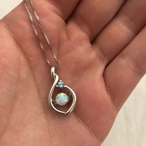 KAY Jewelers Tilted birthstone necklace